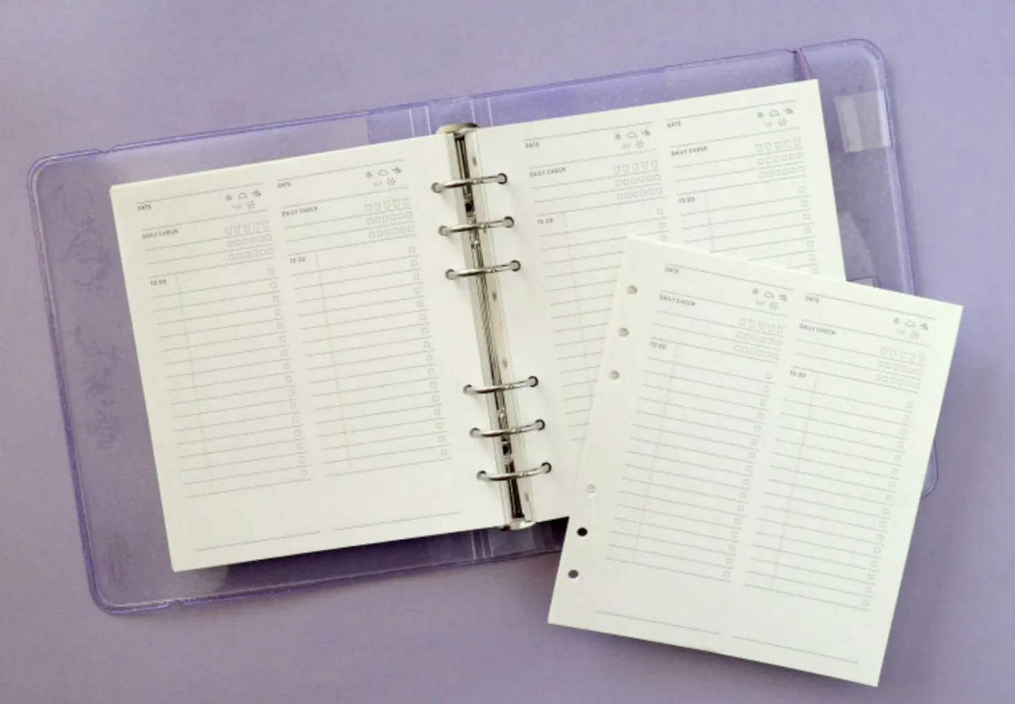 Square 6 Ring A6 Wide Planner Refill v2