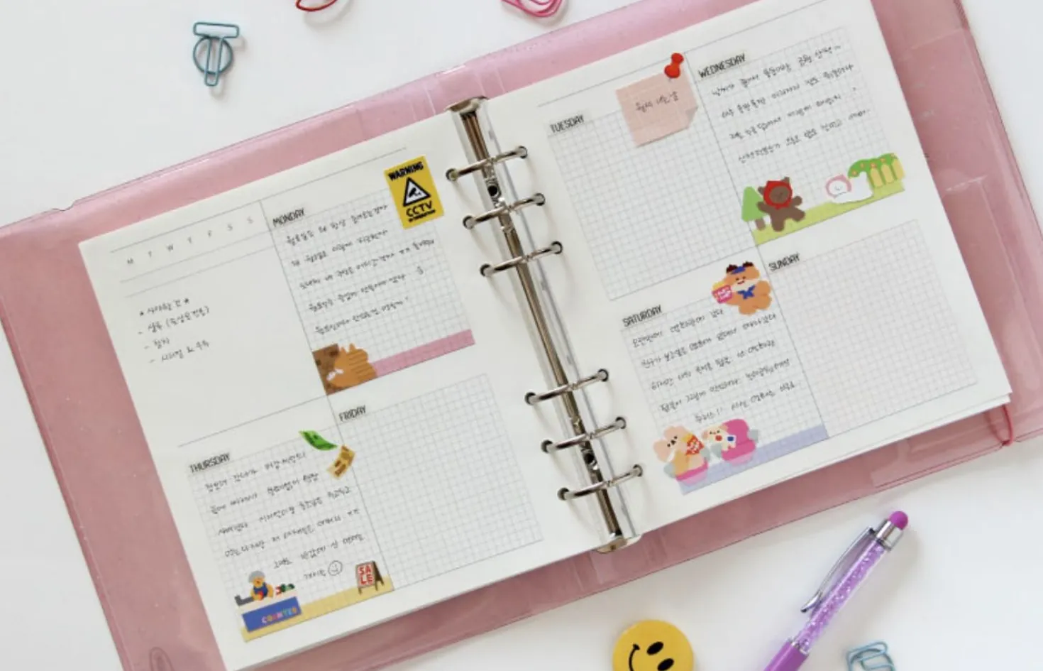 Square 6 Ring A6 Wide Planner Refill v2