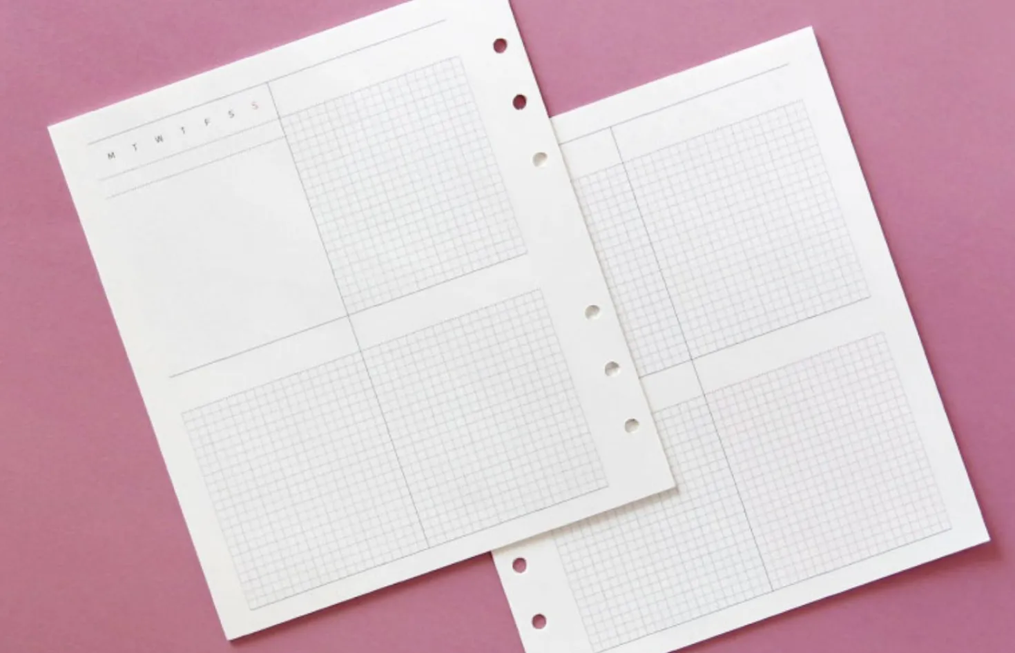 Square 6 Ring A6 Wide Planner Refill v2