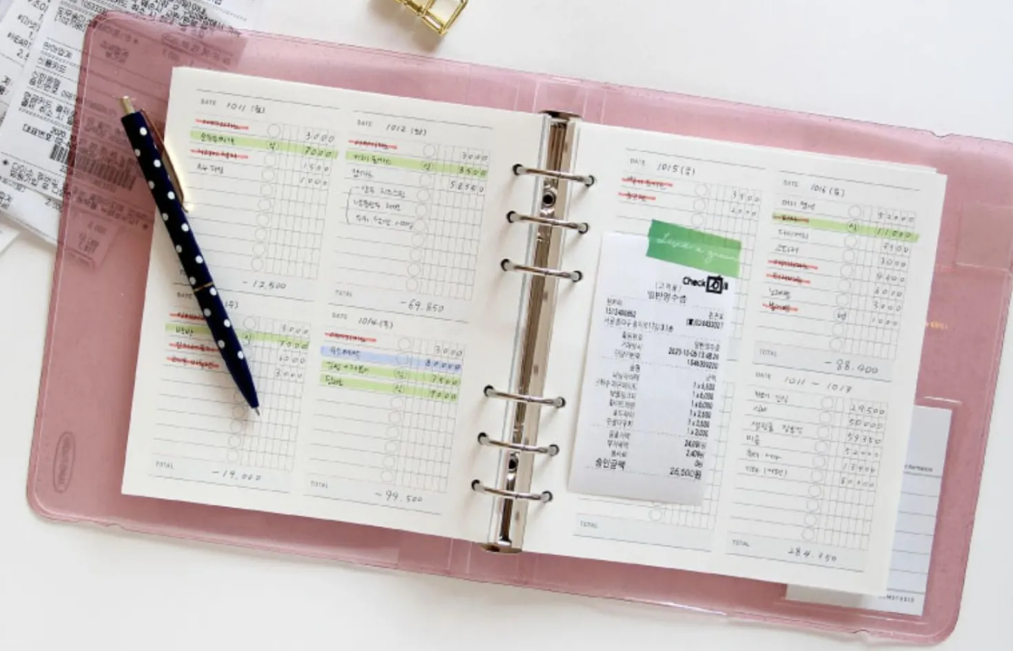 Square 6 Ring A6 Wide Planner Refill v2