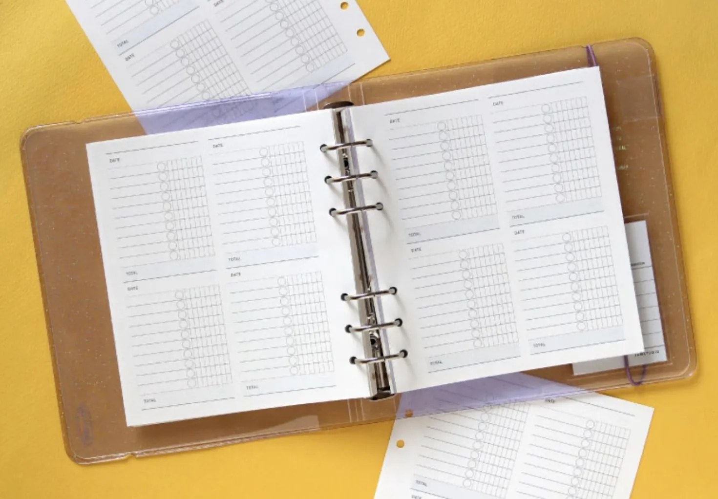 Square 6 Ring A6 Wide Planner Refill v2