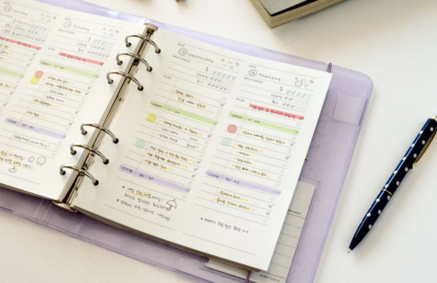Square 6 Ring A6 Wide Planner Refill v2