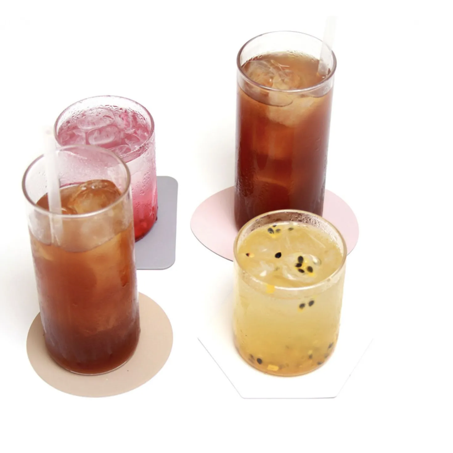 Square Two Tone Tea Coaster