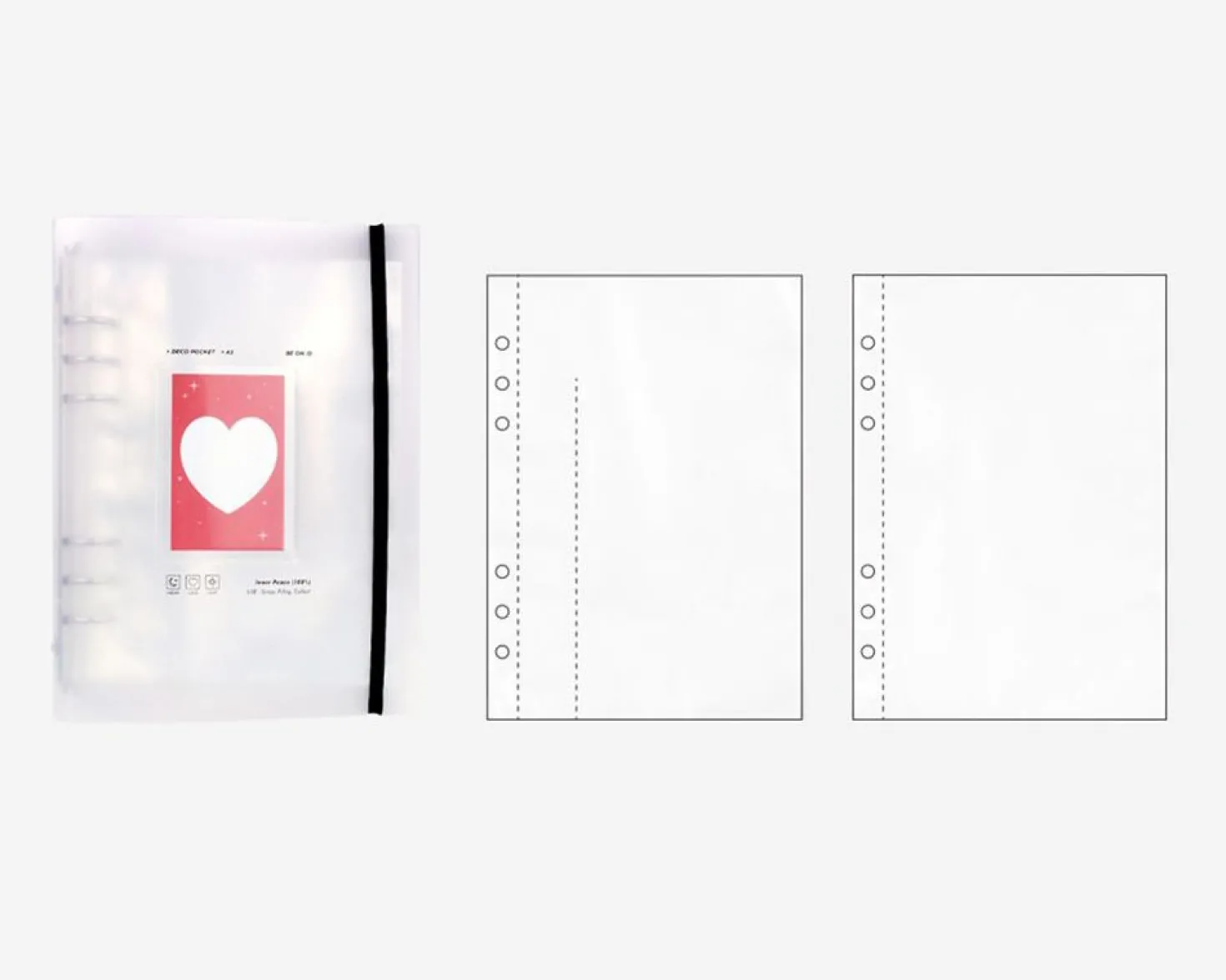 Sticker 6 Ring A5 Binder + Pocket Set