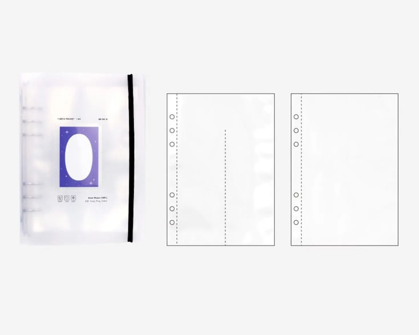 Sticker 6 Ring A5 Binder + Pocket Set
