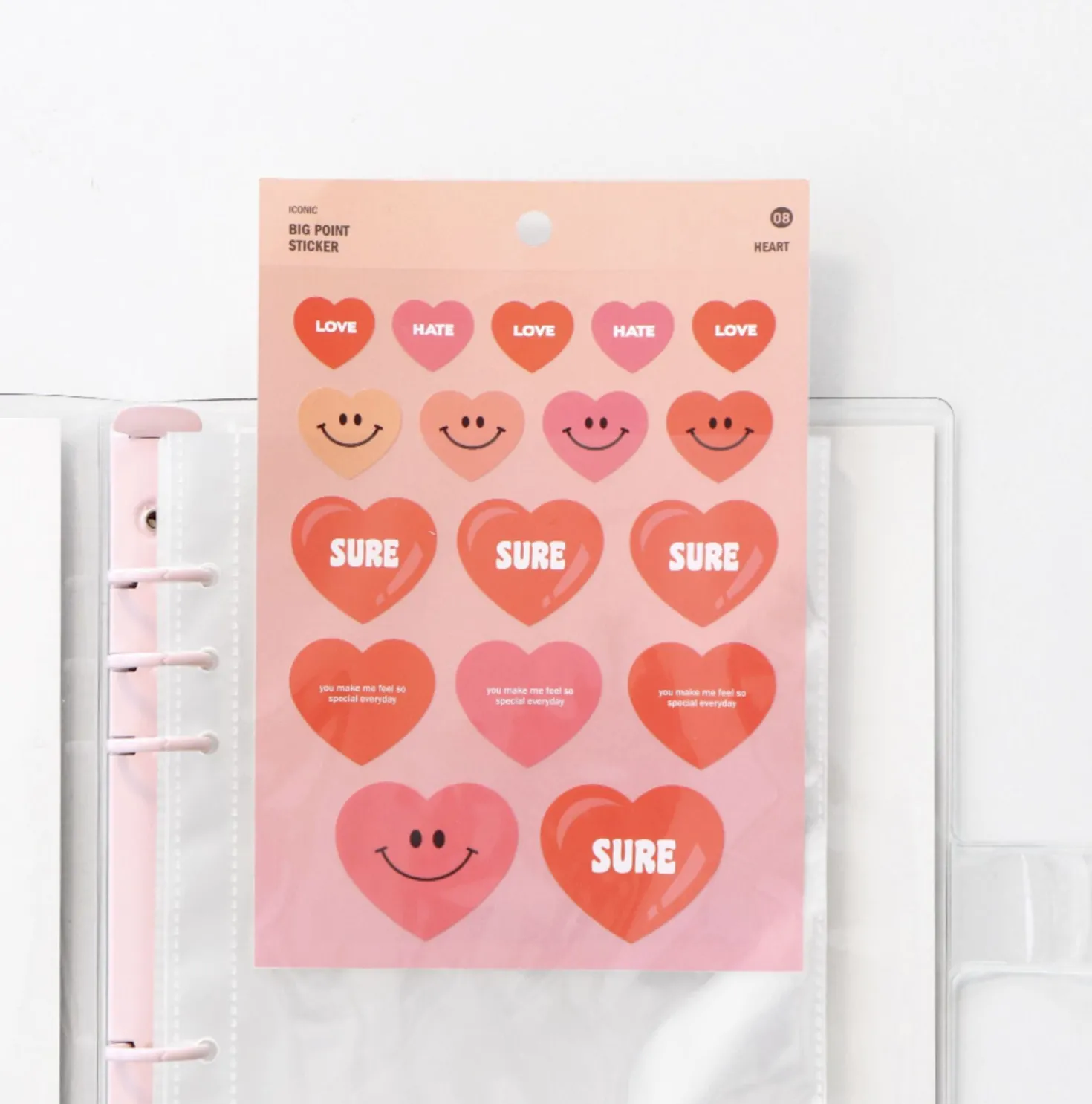 Sticker Storage 6 Ring A5 Pocket Refill