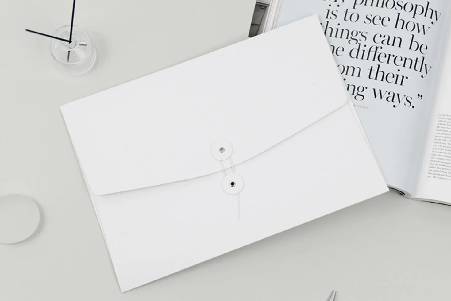 String Tie A4 Document Holder