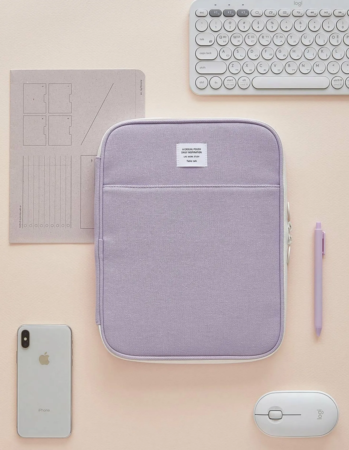 Table Talk 11 in. Pocket Laptop Pouch