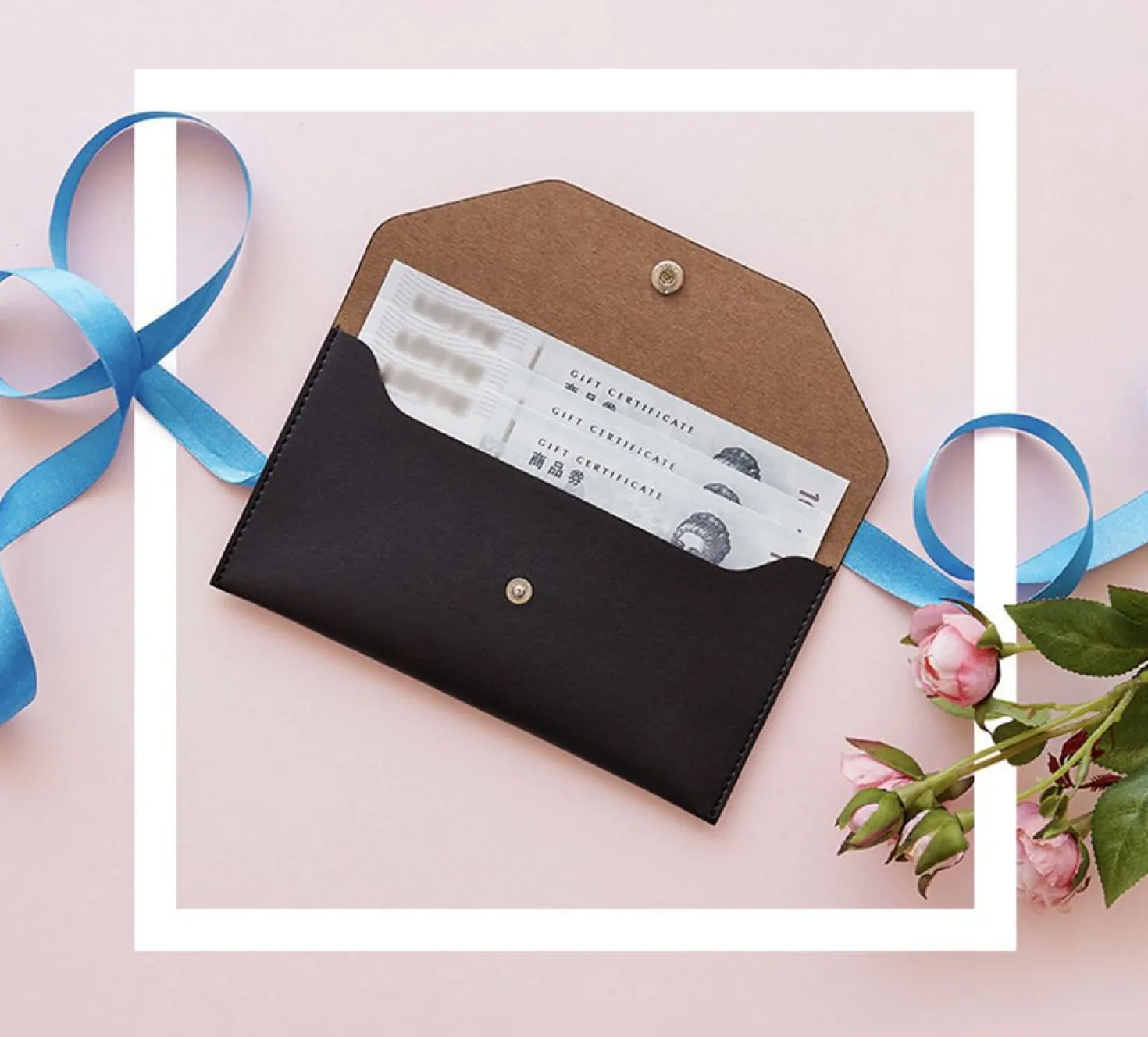 Thank You Vegan Leather Slim Pouch