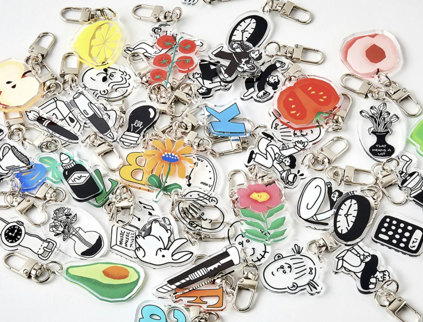 Themed Acrylic Key Ring v3