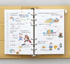 Time Tracking 6 Ring A6 Planner Refill
