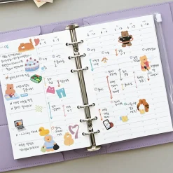 Time Tracking 6 Ring A6 Planner Refill