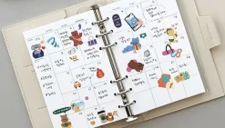 Time Tracking 6 Ring A6 Planner Refill