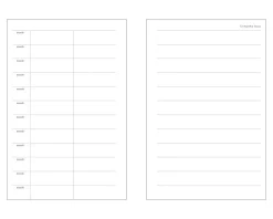 Time Tracking 6 Ring A6 Planner Refill