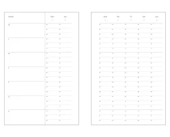 Time Tracking 6 Ring A6 Planner Refill