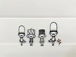 Toy Soldier Cotton Sticker Set