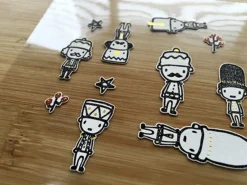 Toy Soldier Cotton Sticker Set