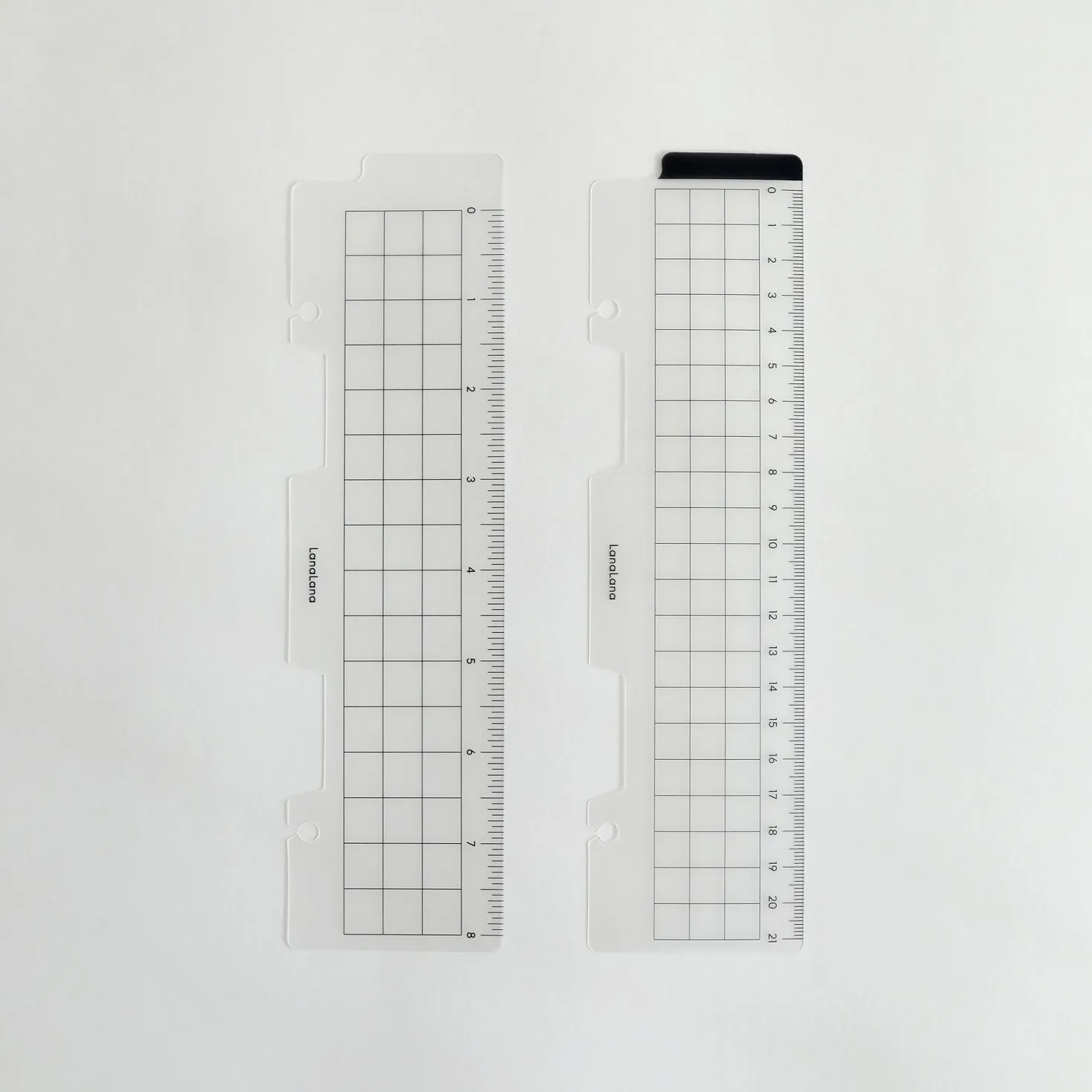 Translucent 6 Ring A5 Bookmark Ruler Set
