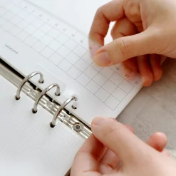 Translucent 6 Ring A5 Bookmark Ruler Set