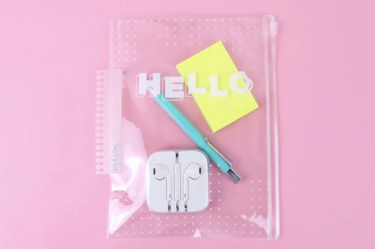 Transparent Attachable PVC Pouch