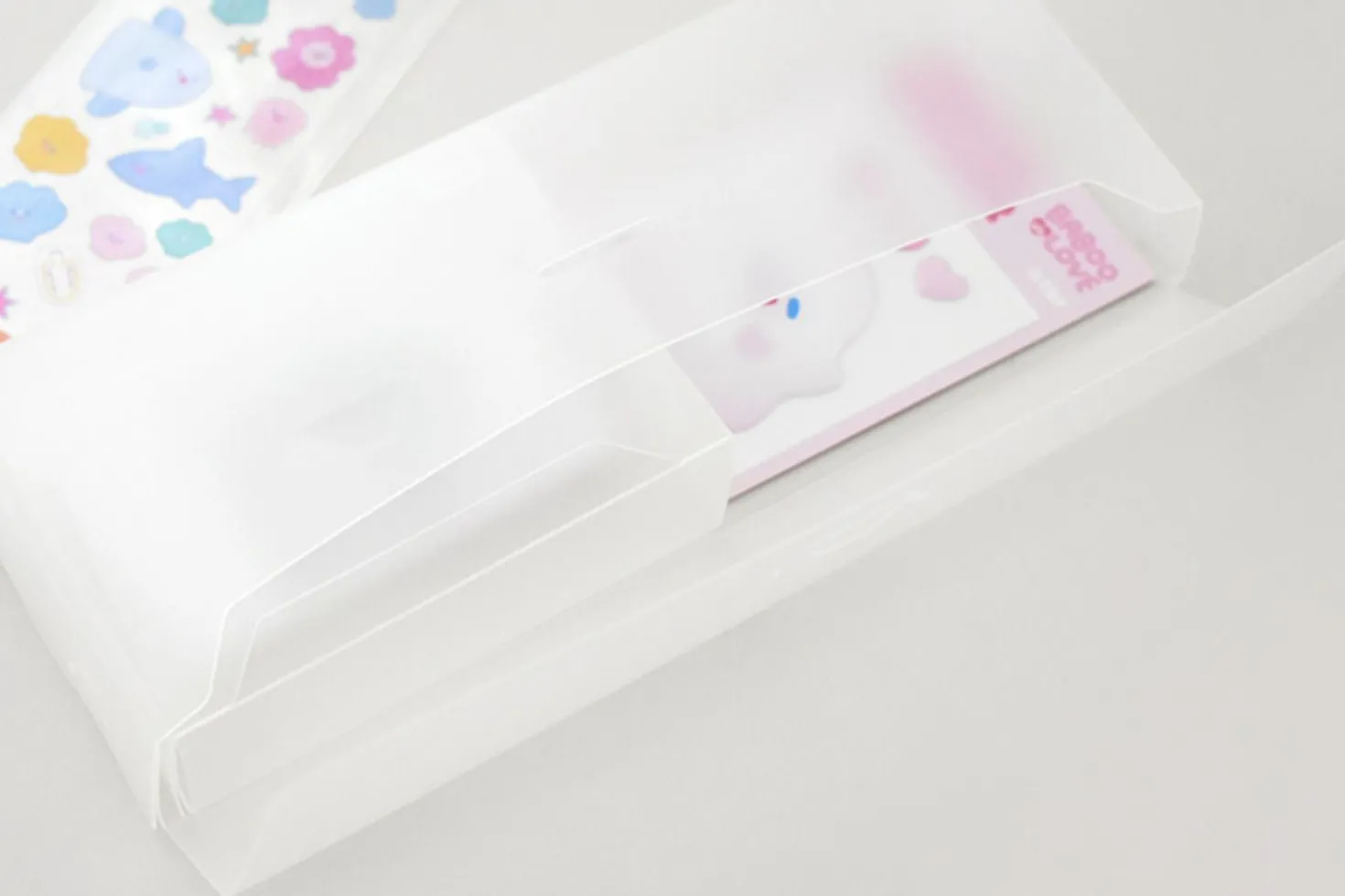 Transparent Half Long Storage Box