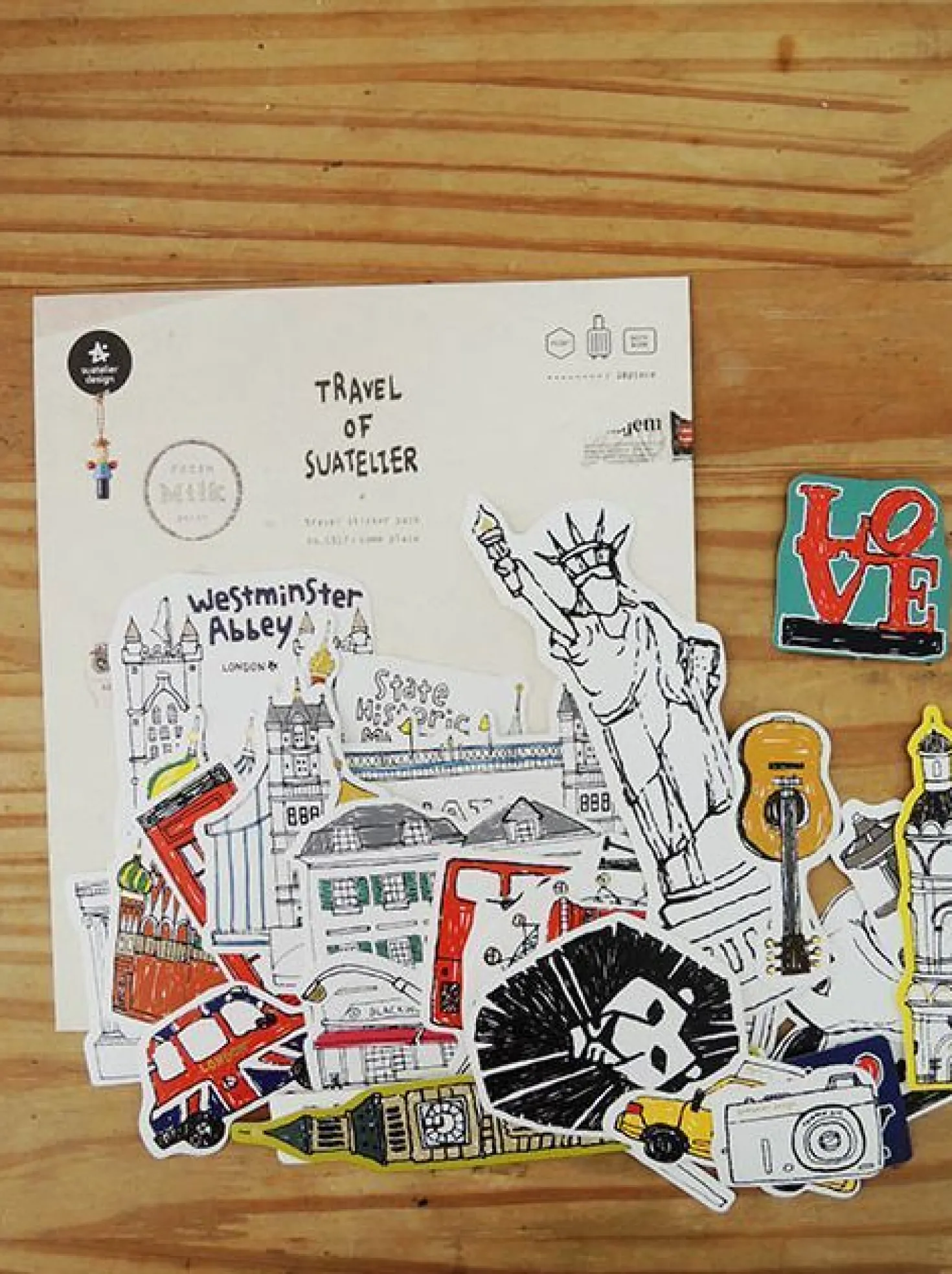Travel Sticker Set