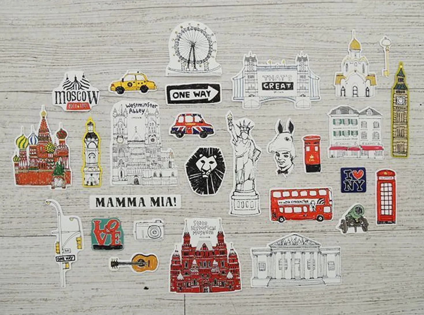 Travel Sticker Set