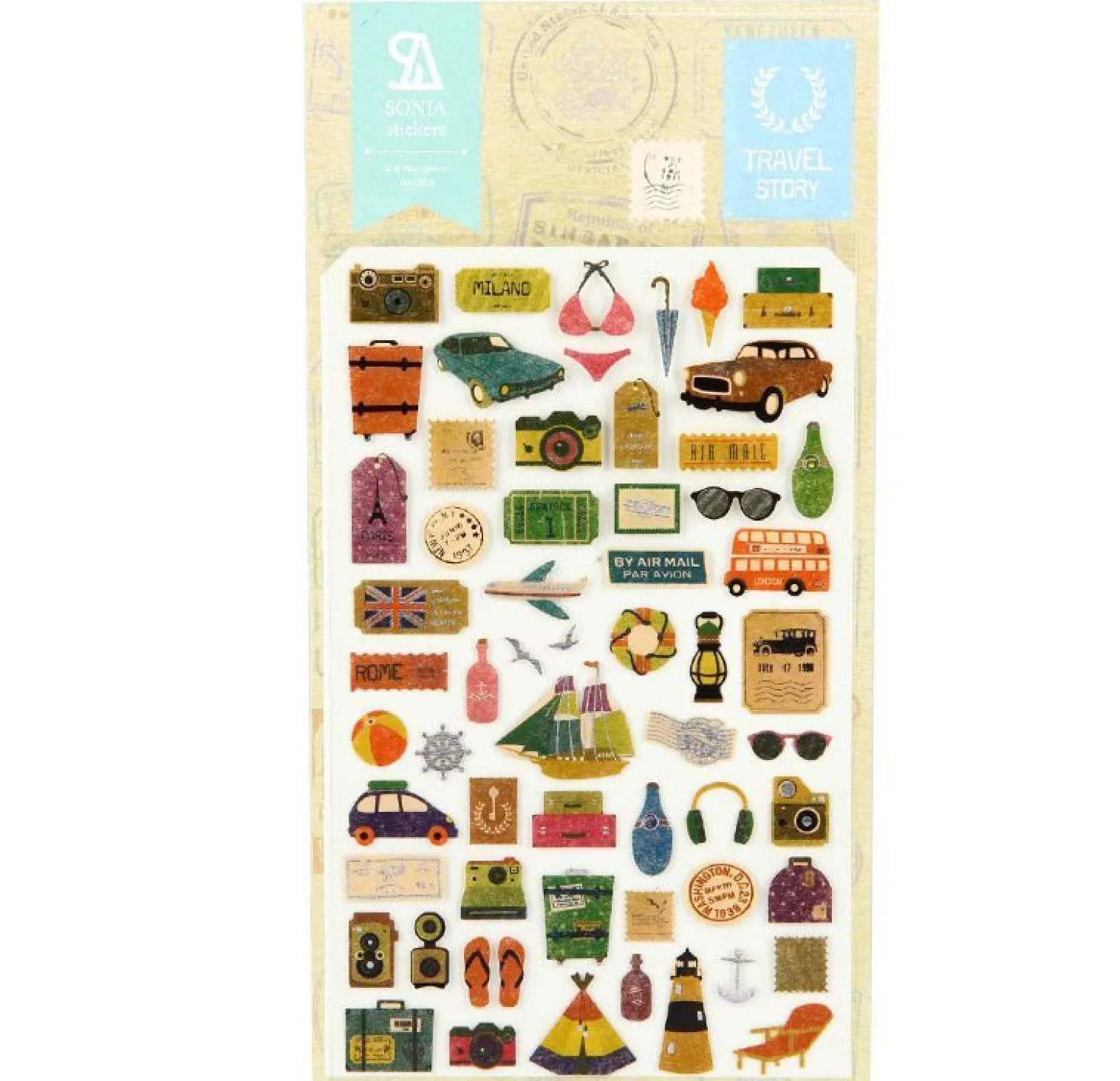 Travel Story Deco Sticker