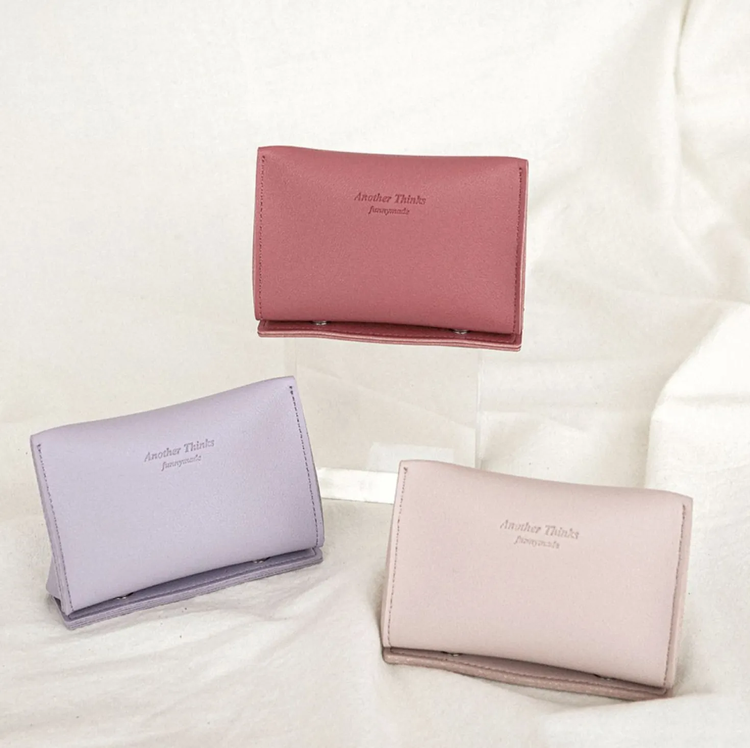 Triangle Leather Card Case