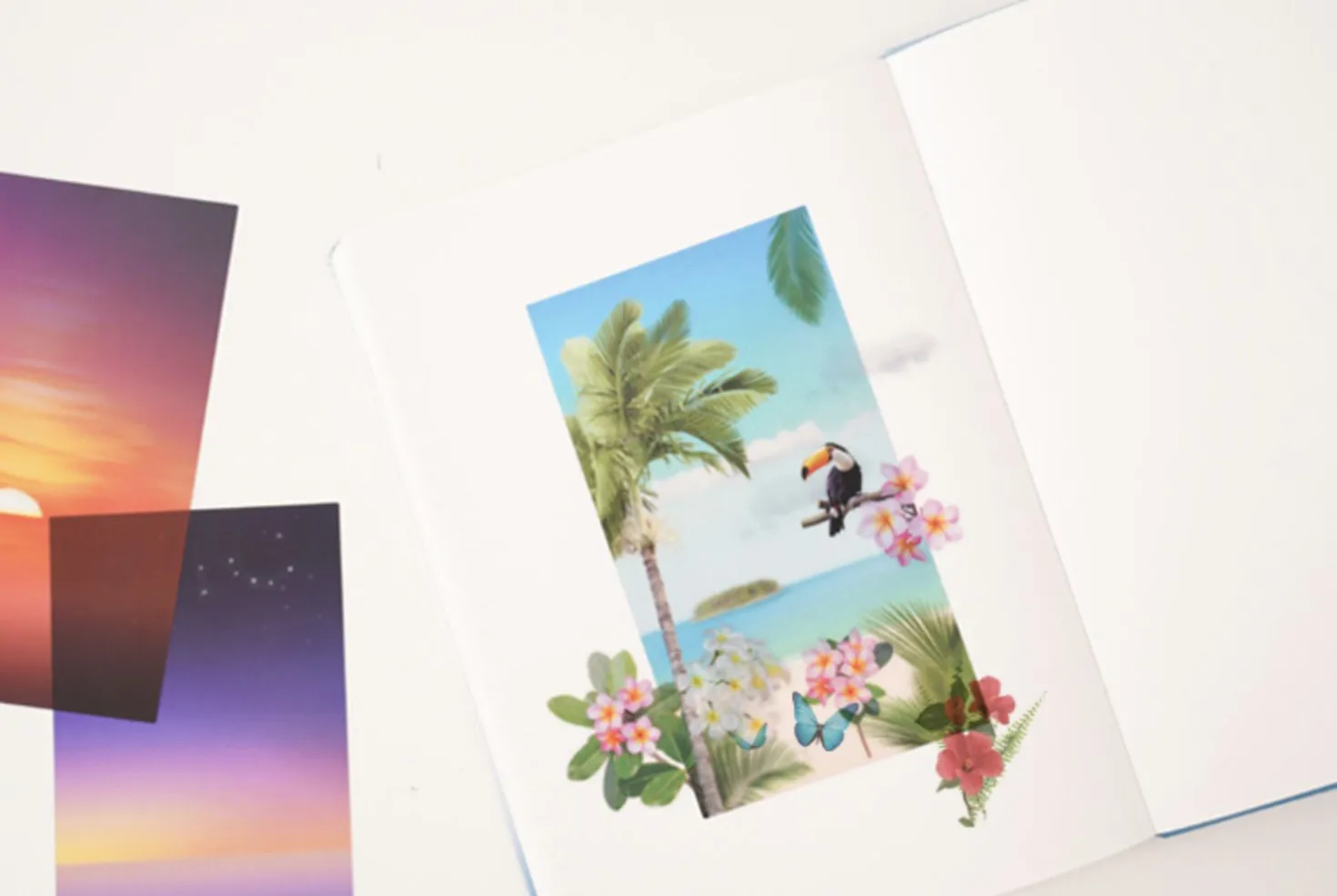 Tropical Sunset Layered Sticker Set