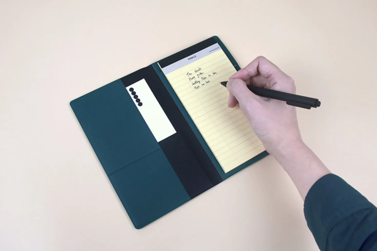 Two Tone Slim Notepad Organizer
