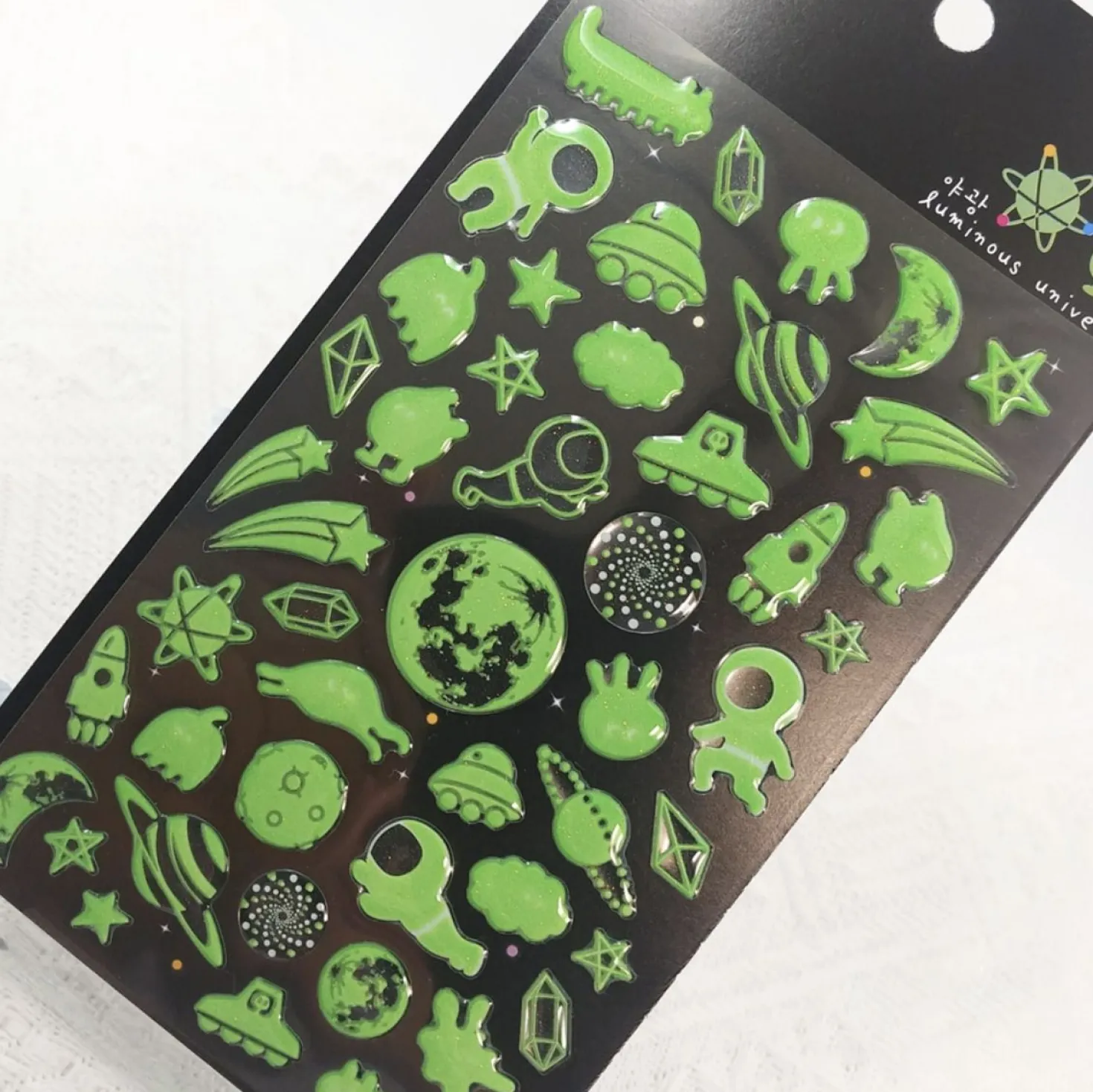 Universe Glow in Dark Sticker