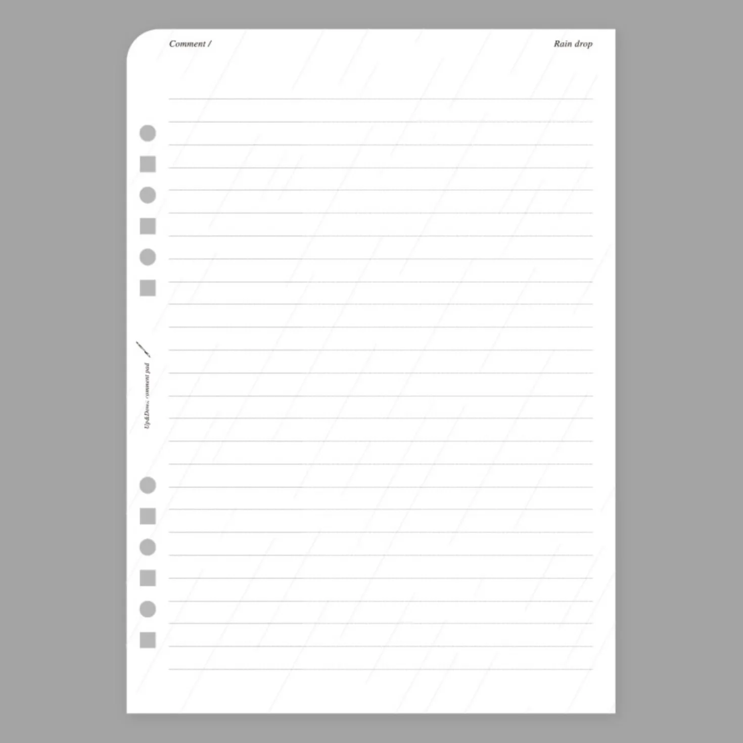 Up&Down Fountain Friendly 6 Ring A5 Note Refill