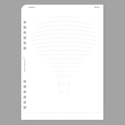 Up&Down Fountain Friendly 6 Ring A5 Note Refill