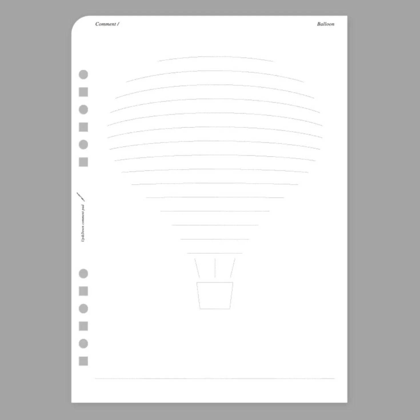 Up&Down Fountain Friendly 6 Ring A5 Note Refill