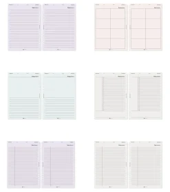 Up&Down Index 6 Ring A5 Planner Refill