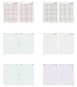 Up&Down Index 6 Ring A5 Planner Refill
