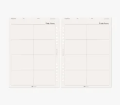 Up&Down Index 6 Ring A5 Planner Refill
