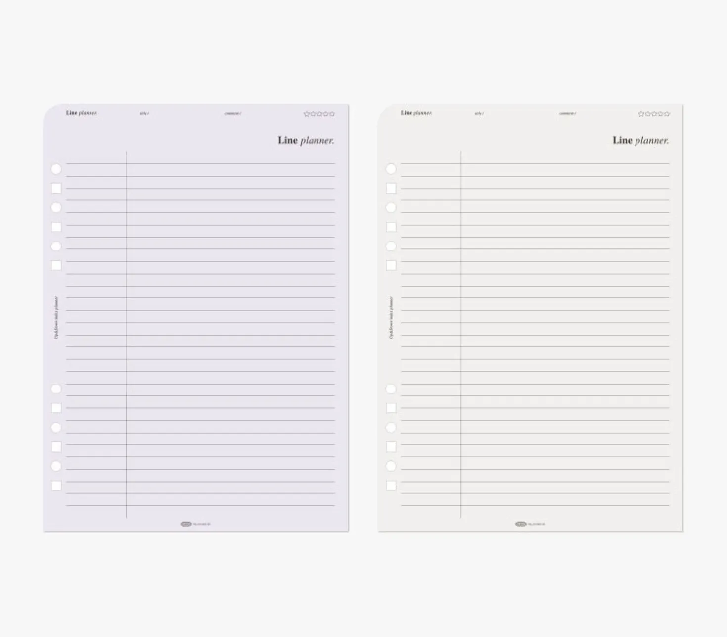 Up&Down Index 6 Ring A5 Planner Refill