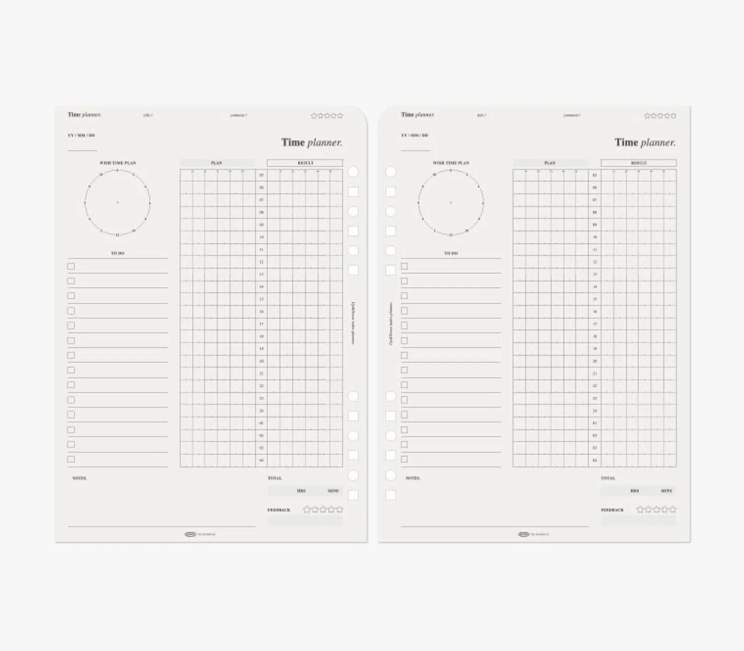 Up&Down Index 6 Ring A5 Planner Refill