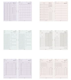 Up&Down Index 6 Ring A5 Planner Refill