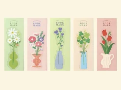 Vase Flower Clear Bookmark