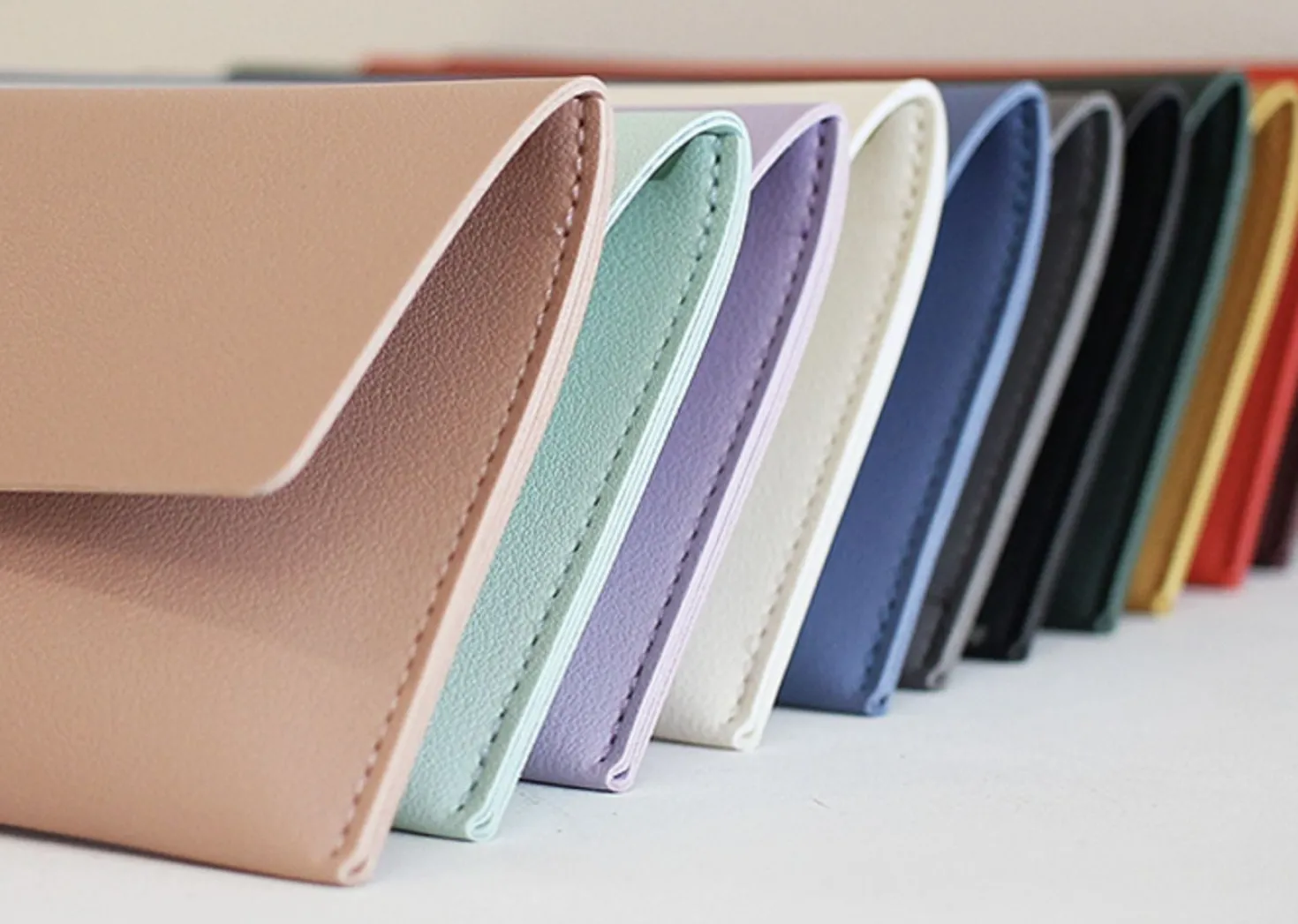 Vegan Leather Cash Envelope Pouch