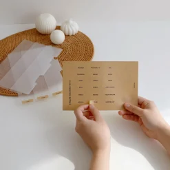 Vertical Translucent 6 Ring A5 Index Tabs