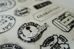Vintage Stamp Deco Sticker