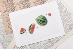 Watermelon Pressed Fruit Sticker