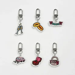 Wedding Acrylic Key Ring