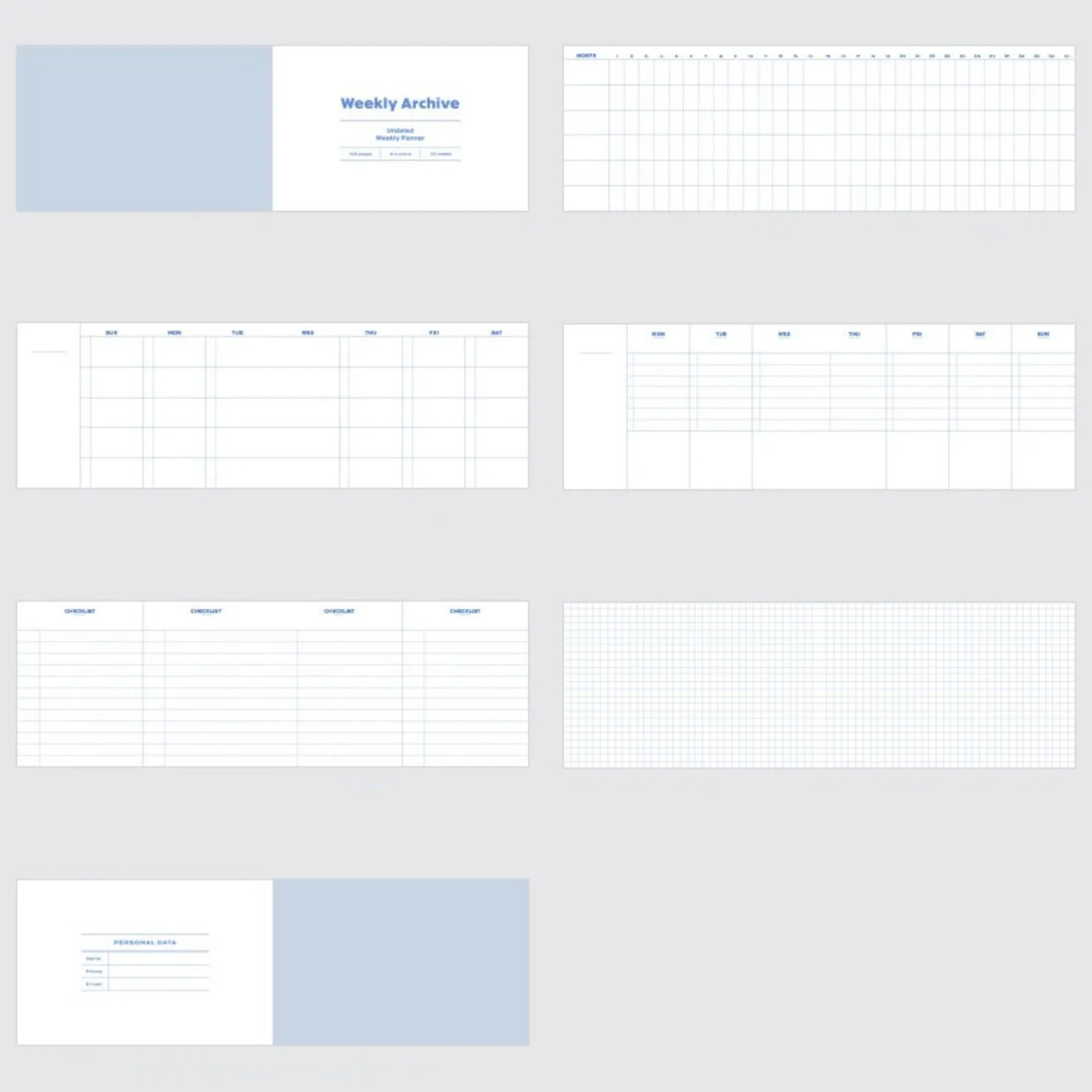 Weekly Archive Hardcover Planner
