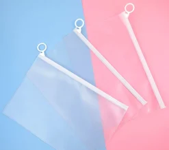 White PVC Ring Pouch