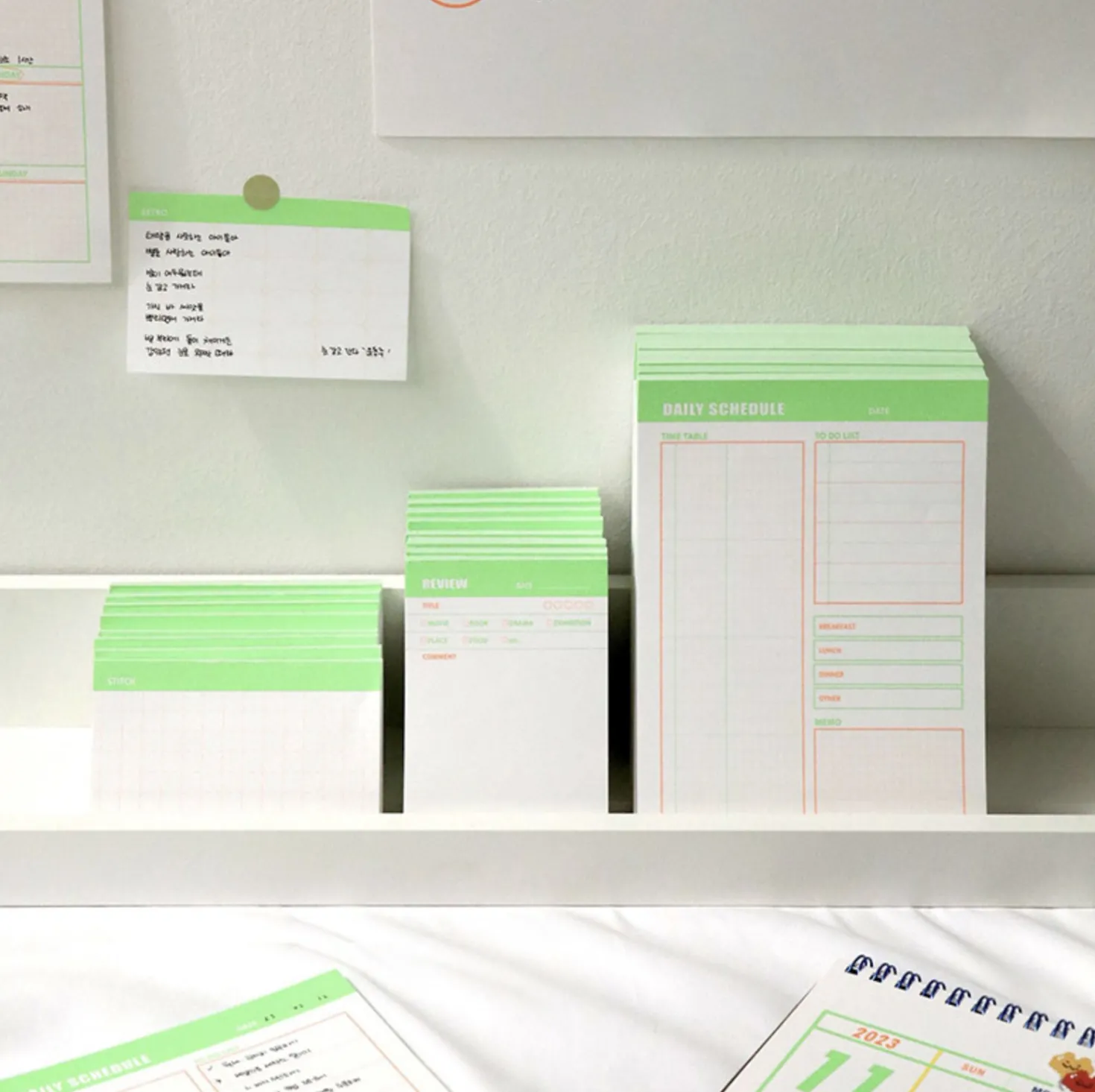 Wide Highlighter Memo Pad